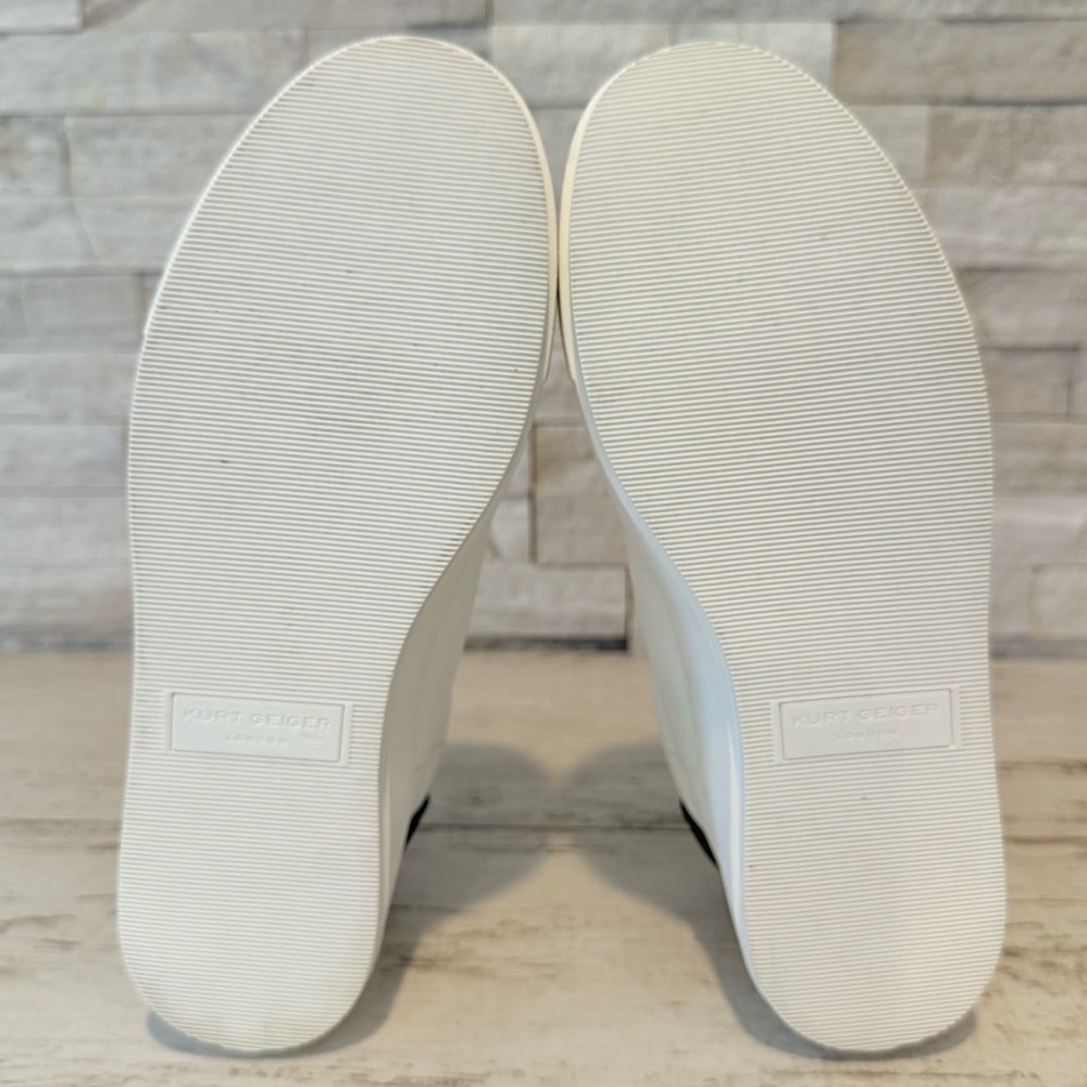 Kurt Geiger Laney Women’s White Leather Platform Sneaker Size 39EU/8-8.5US NEW - Picture 13 of 14